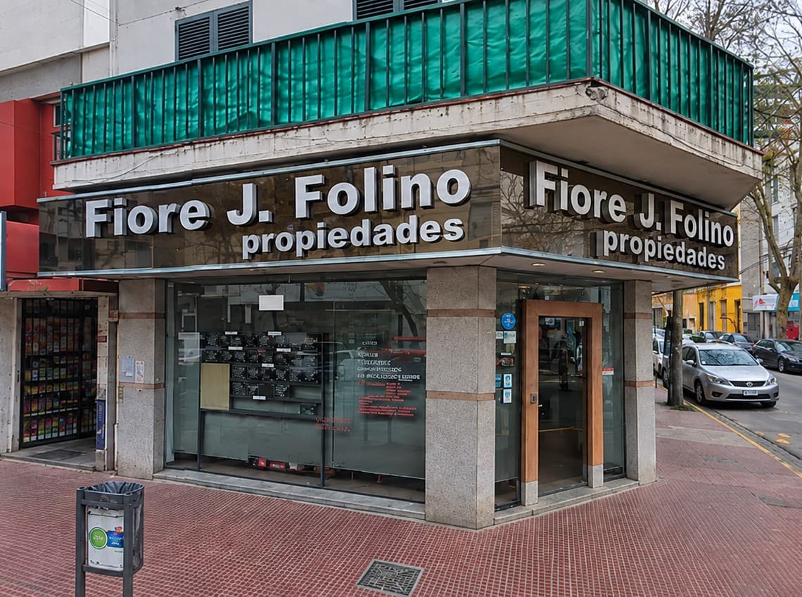 Frente de la oficina de Fiore J. Folino Propiedades en Constitución 1100, San Fernando
